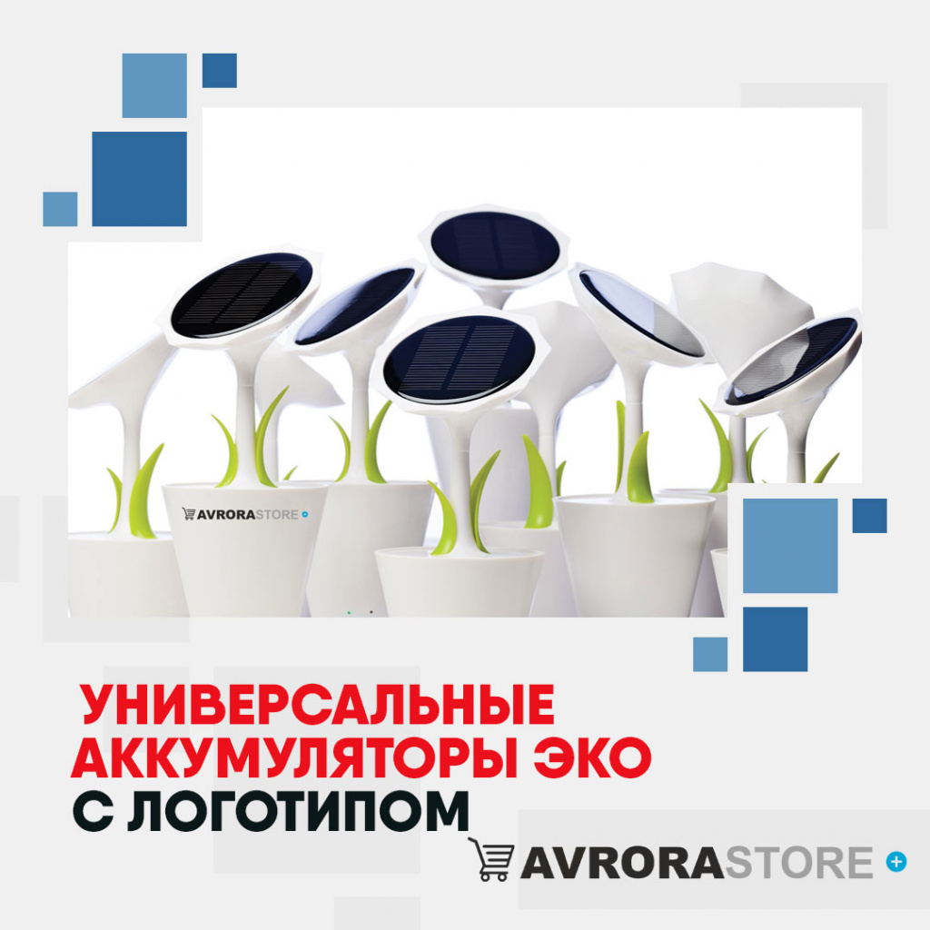 Аккумуляторы ЭКО с логотипом в Белгороде купить на заказ в кибермаркете AvroraSTORE