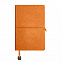 Ежедневник недатированный Fusion, А5, оранжевый, кремовый блок, оранжевый срез с логотипом в Белгороде заказать по выгодной цене в кибермаркете AvroraStore