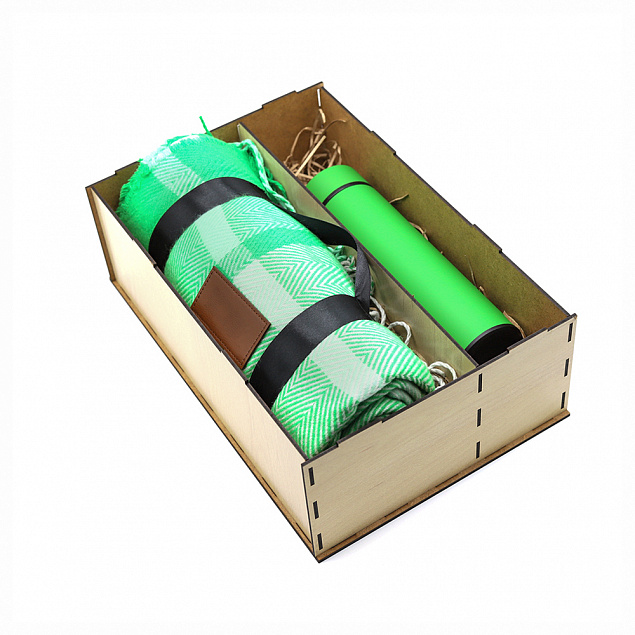 Подарочный набор Айзек, зеленый с логотипом в Белгороде заказать по выгодной цене в кибермаркете AvroraStore