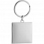 Брелок Grey Square со вставкой, серый с логотипом в Белгороде заказать по выгодной цене в кибермаркете AvroraStore