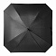 Зонт-трость с квадратным куполом, Mistral, черный с логотипом в Белгороде заказать по выгодной цене в кибермаркете AvroraStore