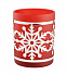 Подсвечник Flocon, красный с логотипом в Белгороде заказать по выгодной цене в кибермаркете AvroraStore