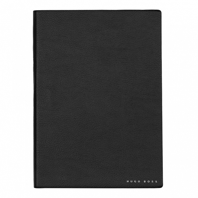 Блокнот Hugo Boss Essential Storyline, черный с логотипом в Белгороде заказать по выгодной цене в кибермаркете AvroraStore