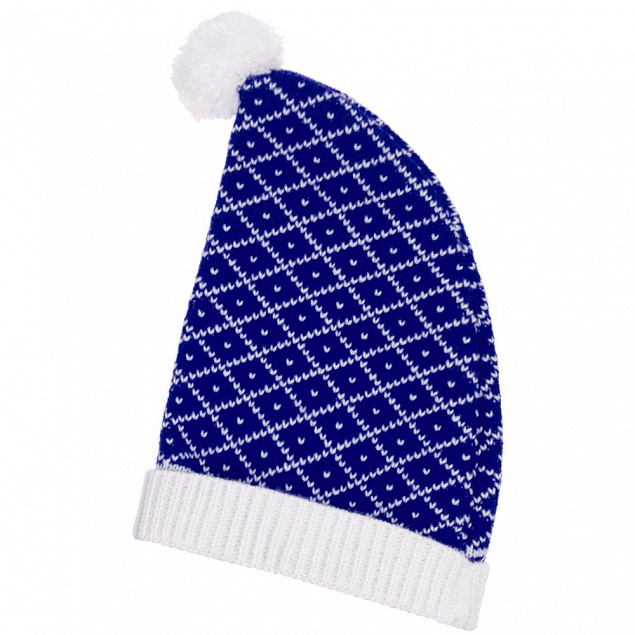 Вязаная шапочка Dress Cup, синяя с логотипом в Белгороде заказать по выгодной цене в кибермаркете AvroraStore