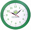 Часы настенные Vivid large, зеленые с логотипом в Белгороде заказать по выгодной цене в кибермаркете AvroraStore
