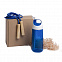 Набор подарочный INMODE: бутылка для воды, скакалка, стружка, коробка, синий с логотипом в Белгороде заказать по выгодной цене в кибермаркете AvroraStore