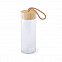 Бутылка для воды "Simple", 19 см, бамбук, стекло с логотипом в Белгороде заказать по выгодной цене в кибермаркете AvroraStore