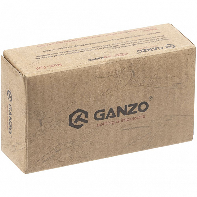 Мультитул Ganzo G104, серебристый с логотипом в Белгороде заказать по выгодной цене в кибермаркете AvroraStore