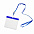Ланъярд с держателем для бейджа; синий; 11,2х0,5 см; полиэстер, пластик; тампопечать, шелкограф с логотипом в Белгороде заказать по выгодной цене в кибермаркете AvroraStore