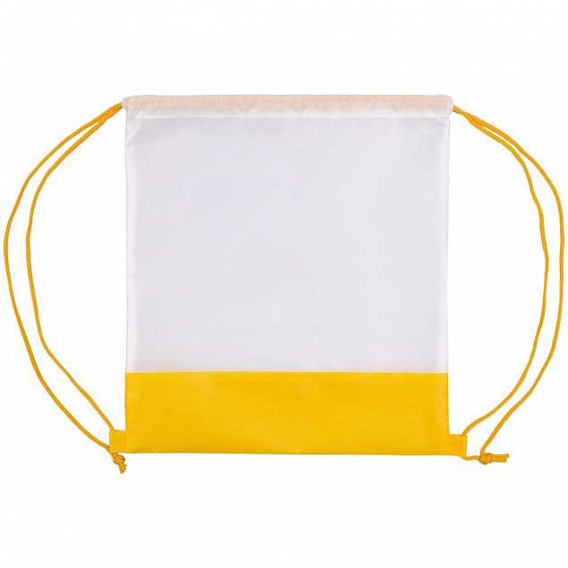 Рюкзак детский Classna, белый с желтым с логотипом в Белгороде заказать по выгодной цене в кибермаркете AvroraStore
