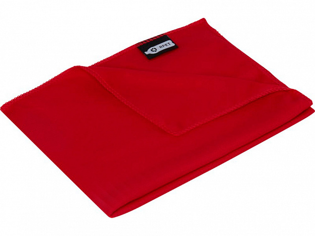 Спортивное охлаждающее полотенце Raquel из переработанного ПЭТ в мешочке, красный с логотипом в Белгороде заказать по выгодной цене в кибермаркете AvroraStore