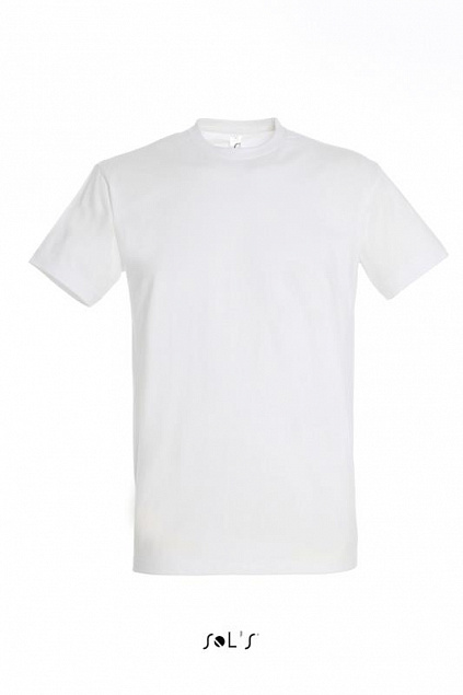 Фуфайка (футболка) IMPERIAL мужская,Белый 4XL с логотипом в Белгороде заказать по выгодной цене в кибермаркете AvroraStore