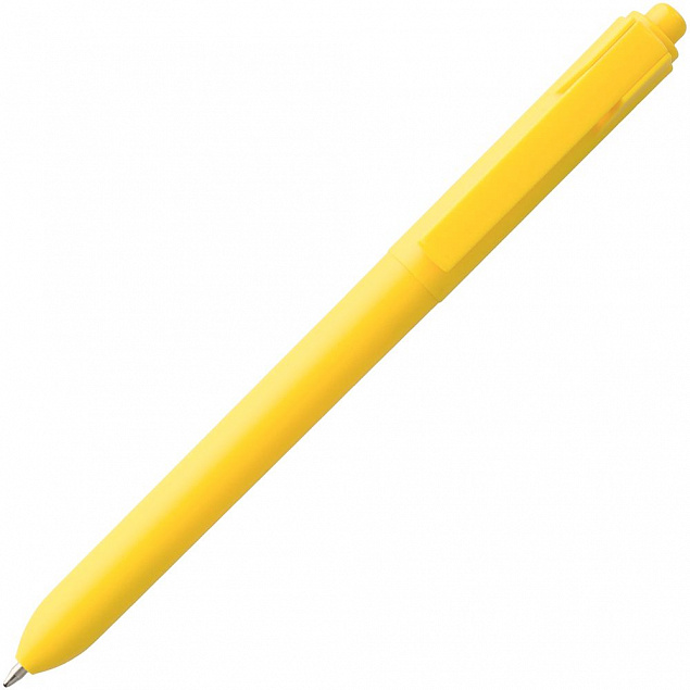 Ручка шариковая Hint, желтая с логотипом в Белгороде заказать по выгодной цене в кибермаркете AvroraStore