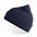 Шапка NELSON в рубчик с отворотом,100%  органический хлопок, черный с логотипом в Белгороде заказать по выгодной цене в кибермаркете AvroraStore