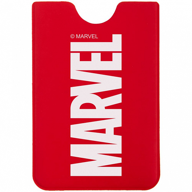 Чехол для карточки Marvel, красный с логотипом в Белгороде заказать по выгодной цене в кибермаркете AvroraStore