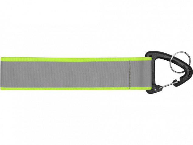 Светоотражающий брелок Reflector, серебристый/зеленый с логотипом в Белгороде заказать по выгодной цене в кибермаркете AvroraStore