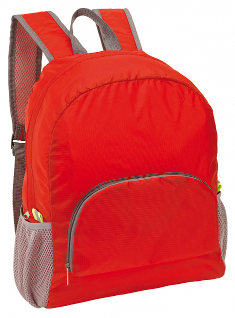 Рюкзак VOLUNTEER, красный с логотипом в Белгороде заказать по выгодной цене в кибермаркете AvroraStore