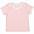 Футболка детская с коротким рукавом Baby Prime, розовая с молочно-белым с логотипом в Белгороде заказать по выгодной цене в кибермаркете AvroraStore