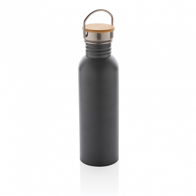 Бутылка из нержавеющей стали с бамбуковой крышкой Modern с логотипом в Белгороде заказать по выгодной цене в кибермаркете AvroraStore