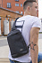 Рюкзак cross body, Frank, черный/серый с логотипом в Белгороде заказать по выгодной цене в кибермаркете AvroraStore