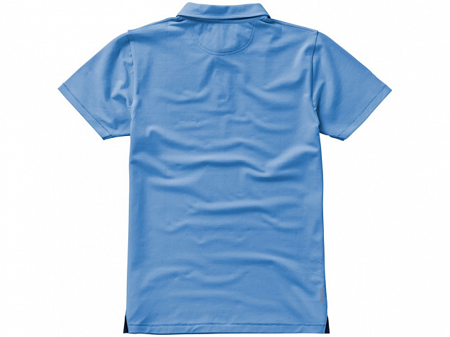 Рубашка поло Markham мужская, голубой/антрацит с логотипом в Белгороде заказать по выгодной цене в кибермаркете AvroraStore