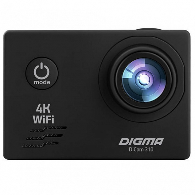 Экшн-камера Digma DiCam 310, черная с логотипом в Белгороде заказать по выгодной цене в кибермаркете AvroraStore