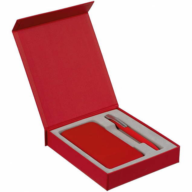 Коробка Rapture для аккумулятора 10000 мАч и ручки, красная с логотипом в Белгороде заказать по выгодной цене в кибермаркете AvroraStore