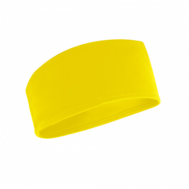 Спортивная повязка для волос CROSSFITTER, Желтый с логотипом в Белгороде заказать по выгодной цене в кибермаркете AvroraStore