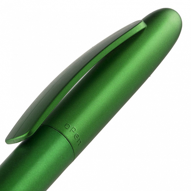Ручка шариковая Moor Silver, зеленая с логотипом в Белгороде заказать по выгодной цене в кибермаркете AvroraStore