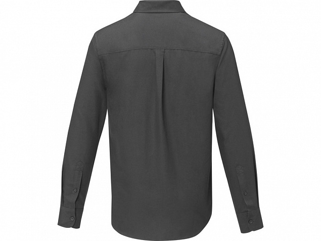 Pollux Мужская рубашка с длинными рукавами, storm grey с логотипом в Белгороде заказать по выгодной цене в кибермаркете AvroraStore