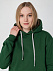 Толстовка с капюшоном Unit Kirenga Heavy, темно-зеленая с логотипом в Белгороде заказать по выгодной цене в кибермаркете AvroraStore