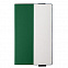 Бизнес-блокнот UNI, A5, бело-зеленый, мягкая обложка, в линейку, черное ляссе с логотипом в Белгороде заказать по выгодной цене в кибермаркете AvroraStore