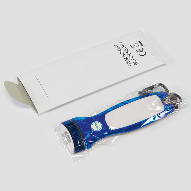 Фонарик  карманный, ультратонкий "Thelix", пластик, LED, синий с логотипом в Белгороде заказать по выгодной цене в кибермаркете AvroraStore