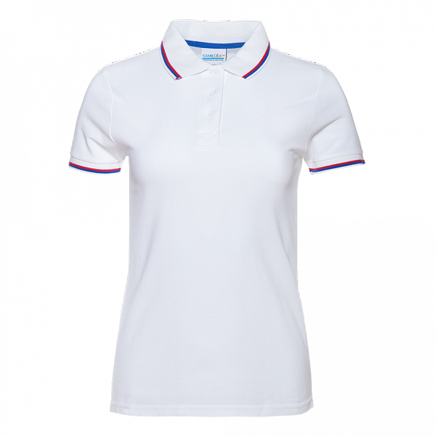 Рубашка поло Рубашка женская 04WRUS Белый с логотипом в Белгороде заказать по выгодной цене в кибермаркете AvroraStore