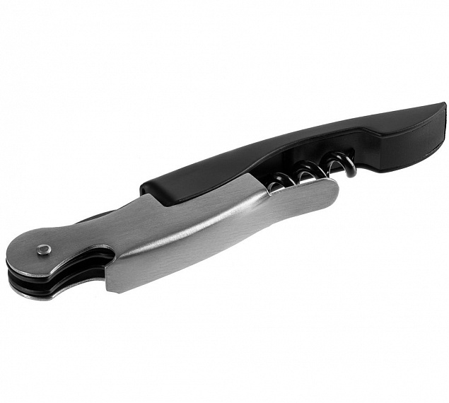 Нож сомелье Merlot, черный с логотипом в Белгороде заказать по выгодной цене в кибермаркете AvroraStore