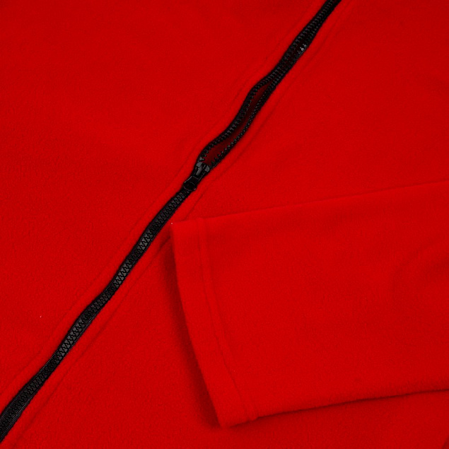 Куртка флисовая унисекс Manakin, красная с логотипом в Белгороде заказать по выгодной цене в кибермаркете AvroraStore