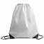 Рюкзак мешок с укреплёнными уголками BY DAY, белый, 35*41 см, полиэстер 210D с логотипом в Белгороде заказать по выгодной цене в кибермаркете AvroraStore