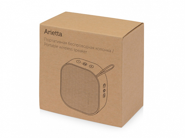 Портативная колонка «Arietta» с логотипом в Белгороде заказать по выгодной цене в кибермаркете AvroraStore