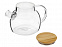Стеклянный заварочный чайник Sencha с бамбуковой крышкой с логотипом в Белгороде заказать по выгодной цене в кибермаркете AvroraStore