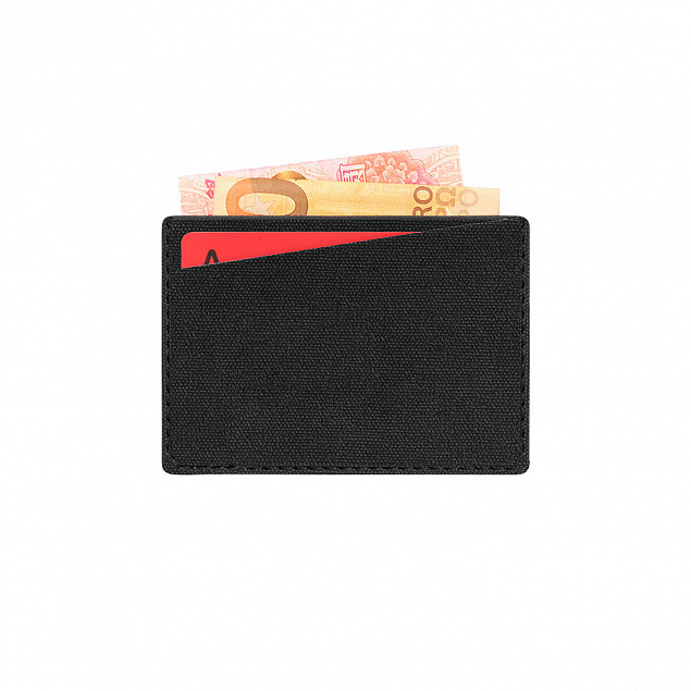 Кардхолдер Tweed со скошенным карманом, черный с логотипом в Белгороде заказать по выгодной цене в кибермаркете AvroraStore