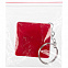 Брелок с рулеткой Square ver.2, красный с логотипом в Белгороде заказать по выгодной цене в кибермаркете AvroraStore