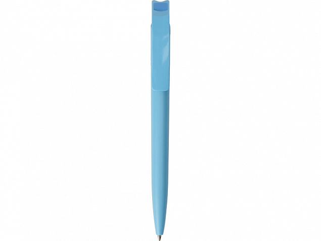 Шариковая ручка из переработанного rPET материала RECYCLED PET PEN F, матовая, голубой с логотипом в Белгороде заказать по выгодной цене в кибермаркете AvroraStore