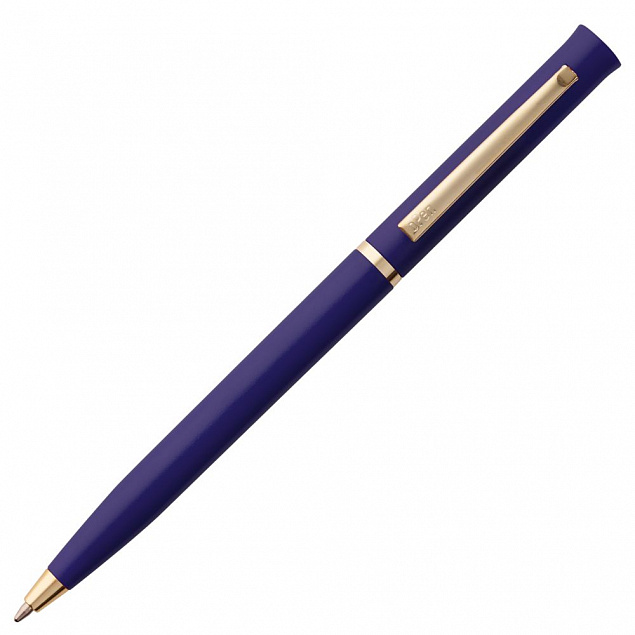 Ручка шариковая Euro Gold, синяя с логотипом в Белгороде заказать по выгодной цене в кибермаркете AvroraStore