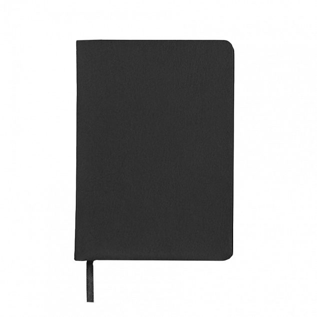 Ежедневник недатированный Duncan, А5,  черный, белый блок с логотипом в Белгороде заказать по выгодной цене в кибермаркете AvroraStore
