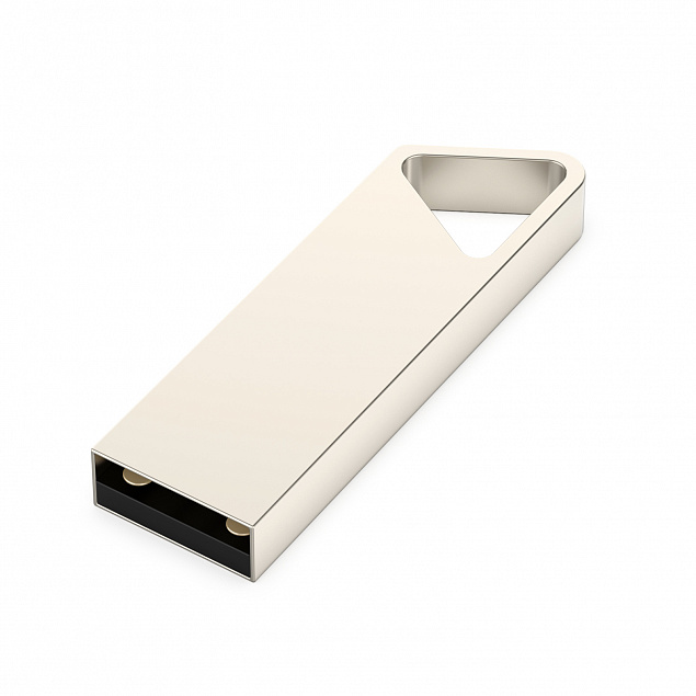 USB flash-карта SPLIT (8Гб), серебристая, 3,6х1,2х0,5 см, металл с логотипом в Белгороде заказать по выгодной цене в кибермаркете AvroraStore