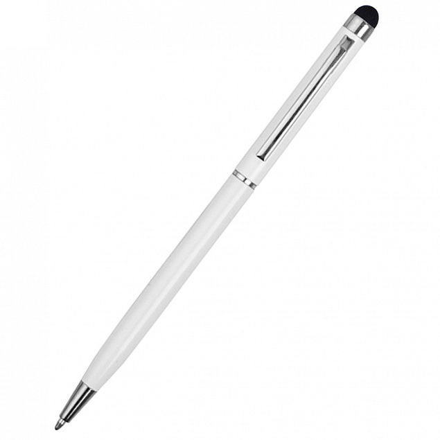Ручка металлическая Dallas Touch - Белый BB с логотипом в Белгороде заказать по выгодной цене в кибермаркете AvroraStore