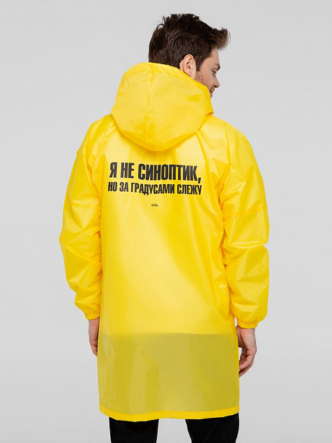Дождевик «Я не синоптик», желтый с логотипом в Белгороде заказать по выгодной цене в кибермаркете AvroraStore
