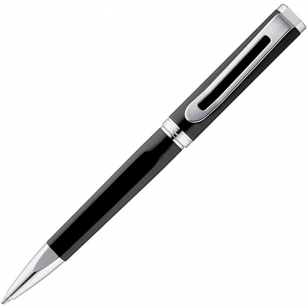 Ручка шариковая Phase, черная с логотипом в Белгороде заказать по выгодной цене в кибермаркете AvroraStore