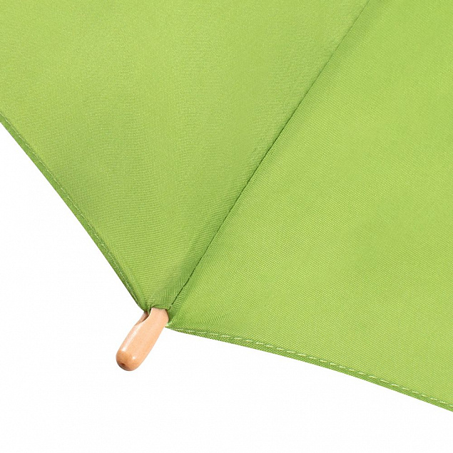 Зонт-трость OkoBrella, зеленое яблоко с логотипом в Белгороде заказать по выгодной цене в кибермаркете AvroraStore