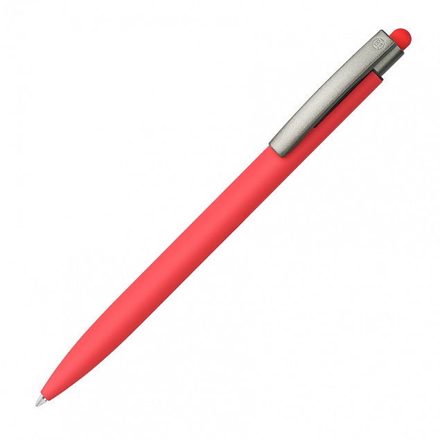 ELLE SOFT, ручка шариковая, красный, металл, синие чернила с логотипом в Белгороде заказать по выгодной цене в кибермаркете AvroraStore
